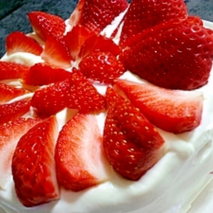 大好きv苺のショートケーキ